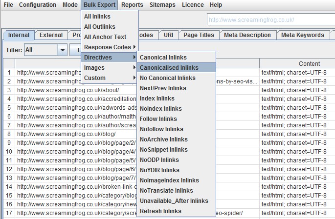 improved bulk exporting